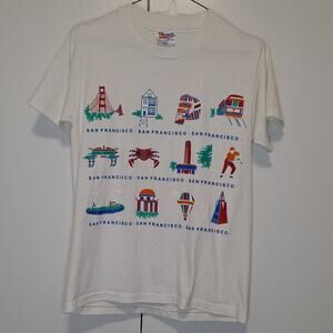 Hanes Vintage Single Stitch San Francisco T-shirt Adult Small